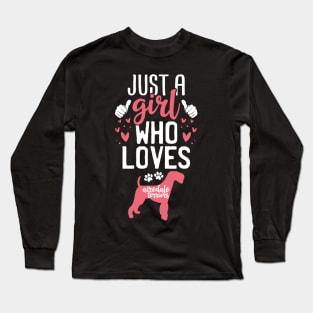 Just a Girl Who Loves Airedale terriers Long Sleeve T-Shirt